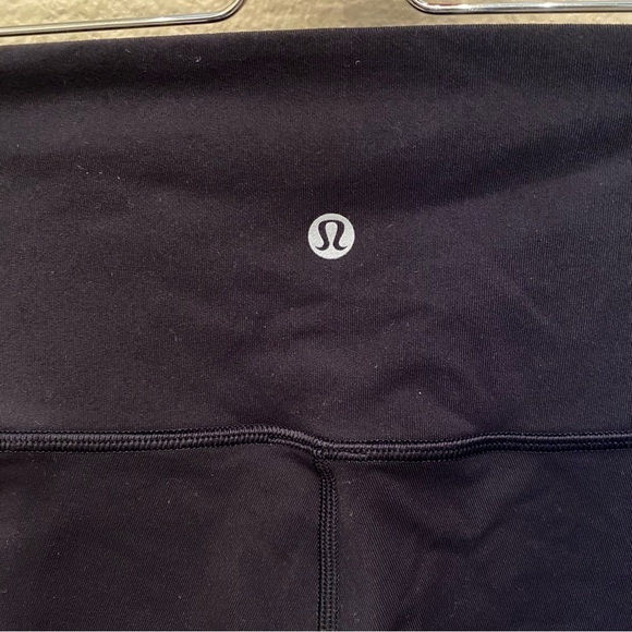 LULULEMON Women Black Wunder Under Tech Mesh Athletic Leggings Size 4 - Picture 6 of 8